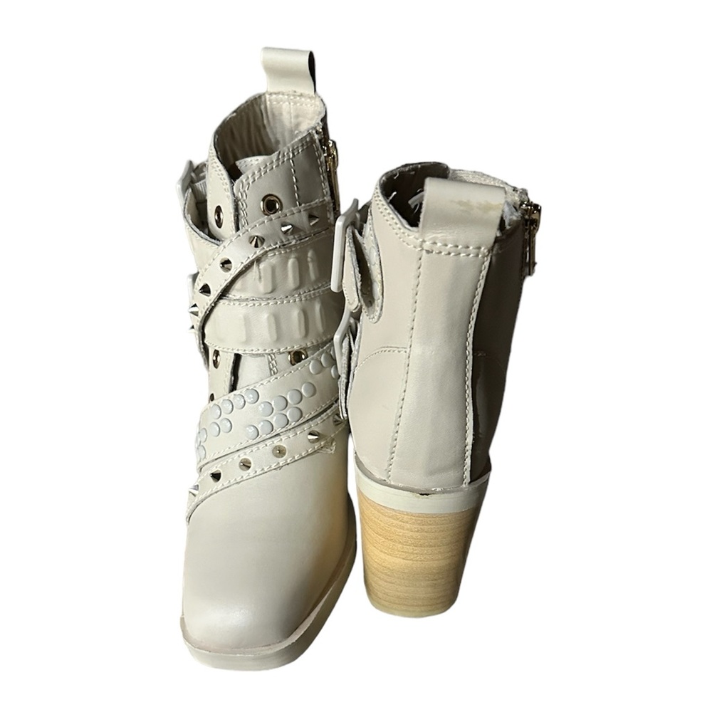 Like New Kelsi Dagger Beige High Heel Ankle Boots | Size 7 - Picture 7 of 8